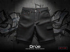Black nylon speed jorts