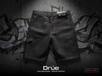 Black nylon speed jorts