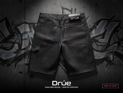 Black nylon speed jorts