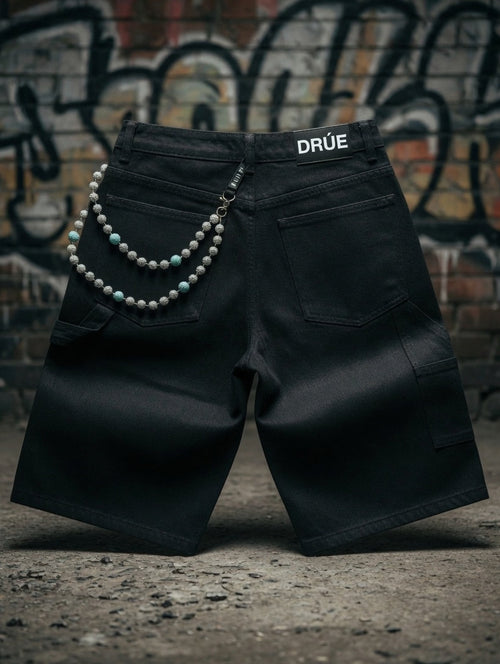 Black Leather Jorts