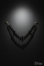 Drùe Black Bead Pocket Chain